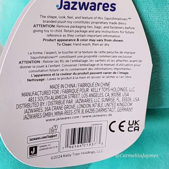 ❤️ LEON 👻 Love Monster HugMee Valentines 2024 Original Squishmallow ☆》NWT ☆》 - Picture 8 of 8